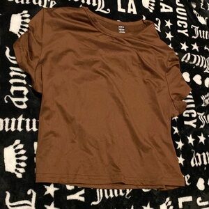 Brown crop top size xl